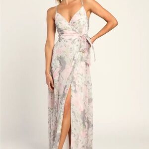 Lulu's Floral Maxi Dress